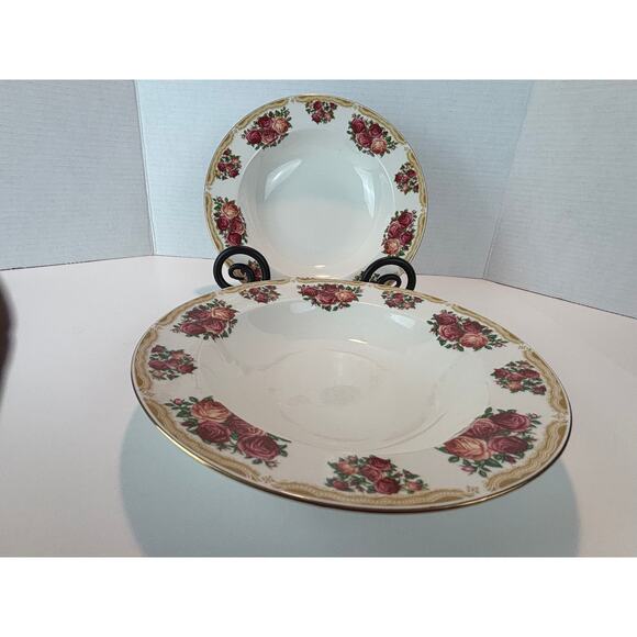 Sydney Roses Farberware Soup Bowls – Set of 2 – Vintage Floral Elegance - Picture 7 of 7